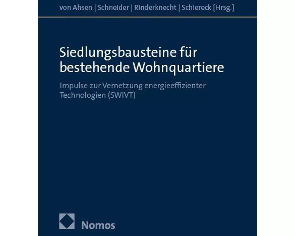 Siedlungsbausteine für bestehende Wohnquartiere