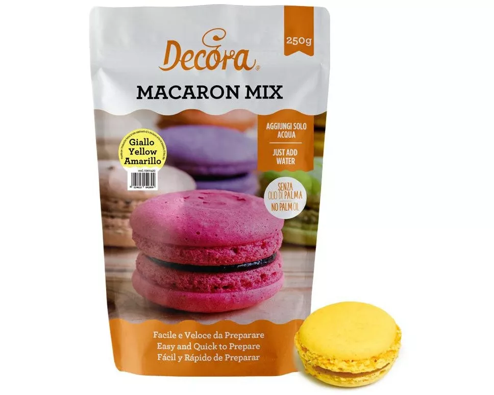 Decora Macaron Backmischung gelb 250 g