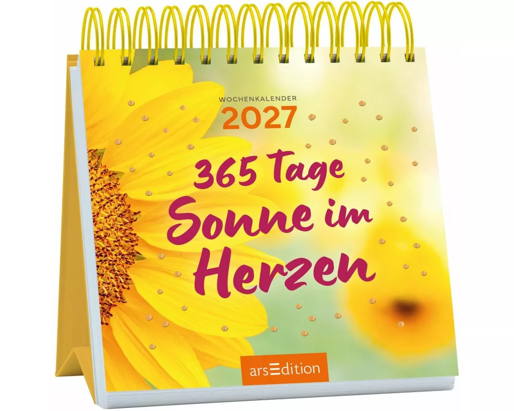 Mini-Wochenkalender 365 Tage Sonne im Herzen 2027