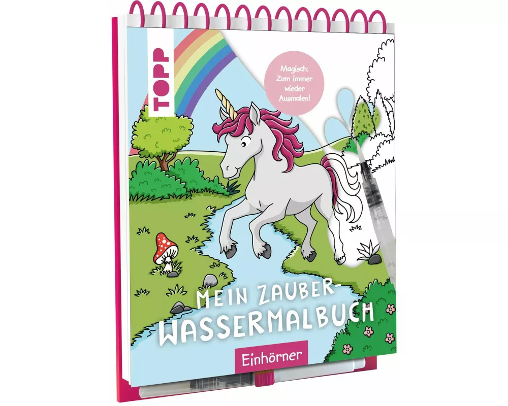 Mein Zauber-Wassermalbuch Einhörner