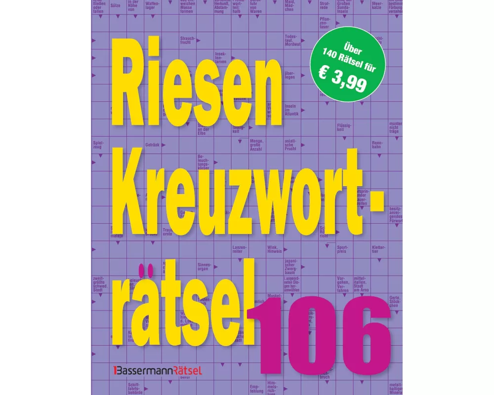 Riesen-Kreuzworträtsel 106 (5 Exemplare à 3,99 €)
