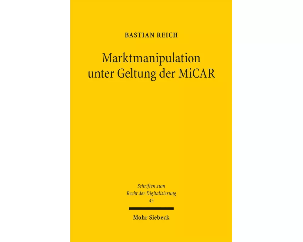 Marktmanipulation unter Geltung der MiCAR