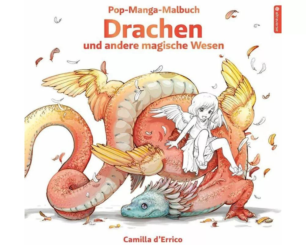 Pop-Manga-Malbuch: Drachen und andere magische Wesen