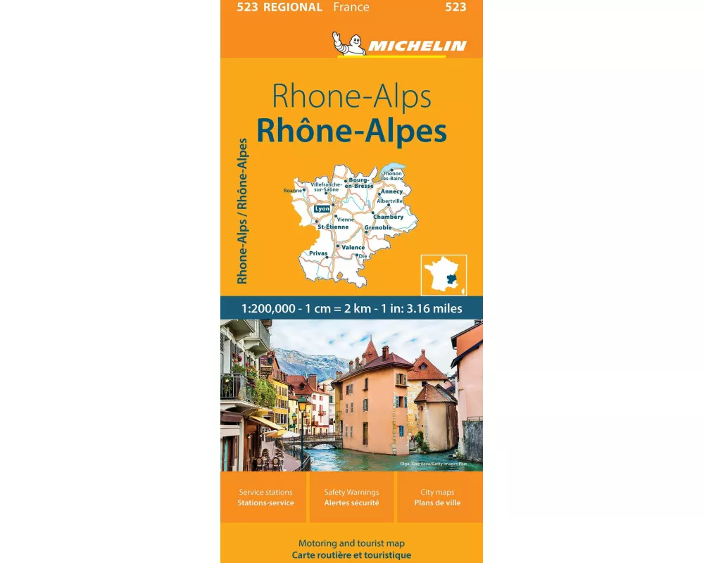Rhone-Alps - Michelin Regional Map 523