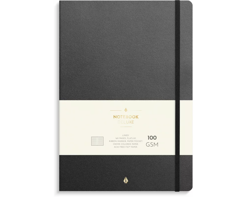 Burde Notizbuch Deluxe B5 schwarz