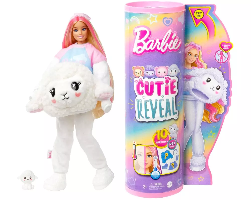 Barbie Puppe Cutie Reveal Cozy Cute Serie – Lämmchen