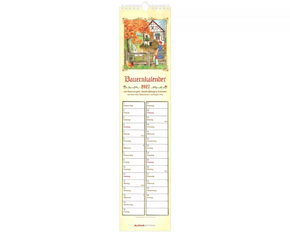Bauernkalender 2027