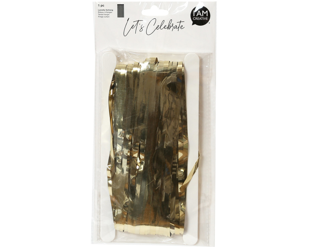 I AM CREATIVE Lametta Vorhang, 0.9x2.4 m 6010.978 gold