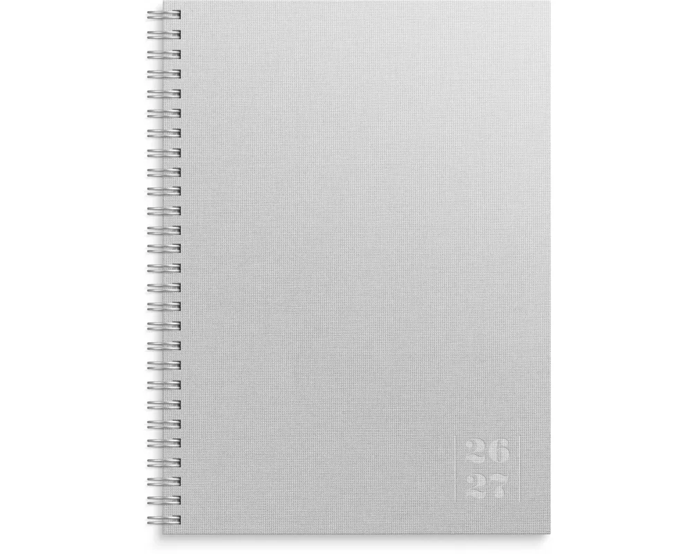 Kalender 26/27 Senator A5 Textil Hellgrau