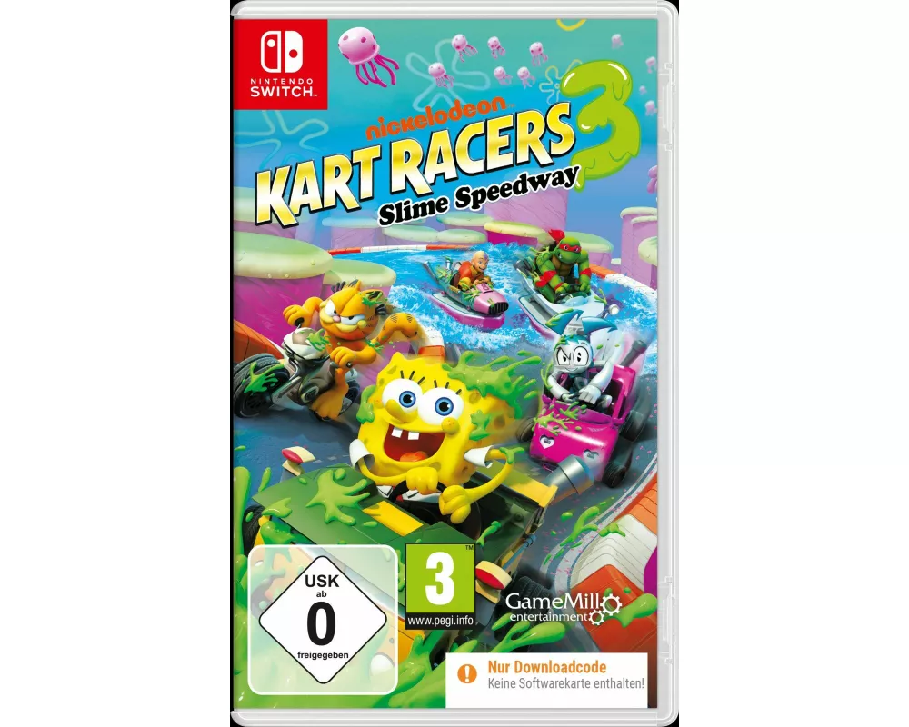 Nickelodeon Kart Racers 3 -Slime Speedway (Code in Box - Nintendo Switch)