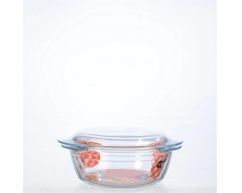 International Cookware Auflaufform Cocotte 1.6 l, Rund, Transparent