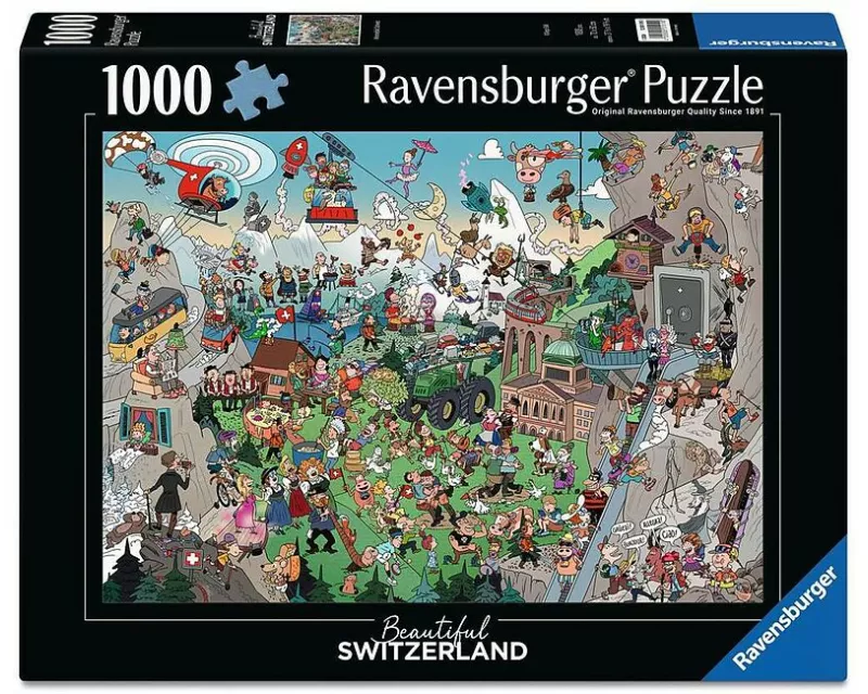 Wimmelbild Schweiz
