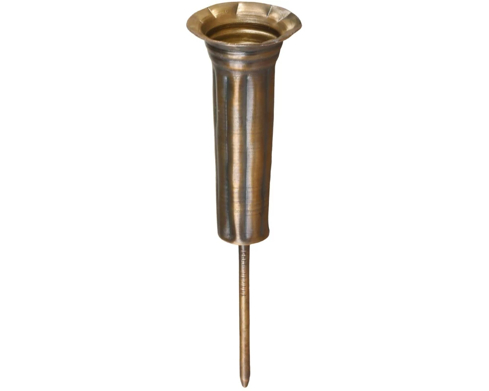 Chic Antique Adventskerzen Halter mit Spiess Ø 4 cm, Messing