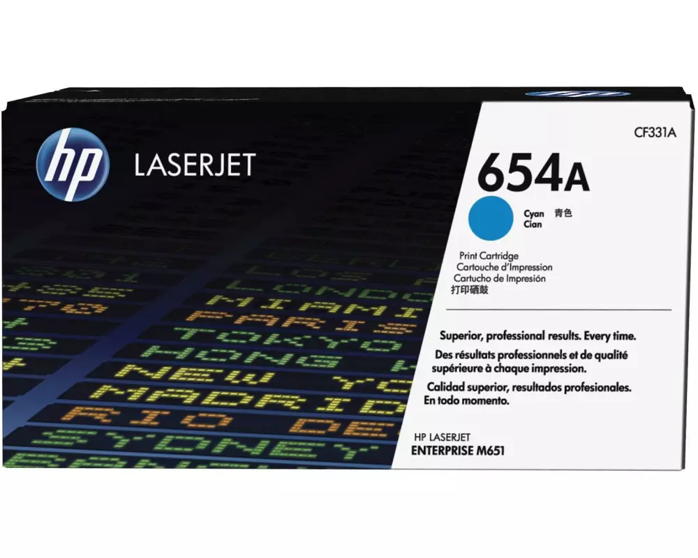 HP Toner Nr. 654A (CF331A) Cyan