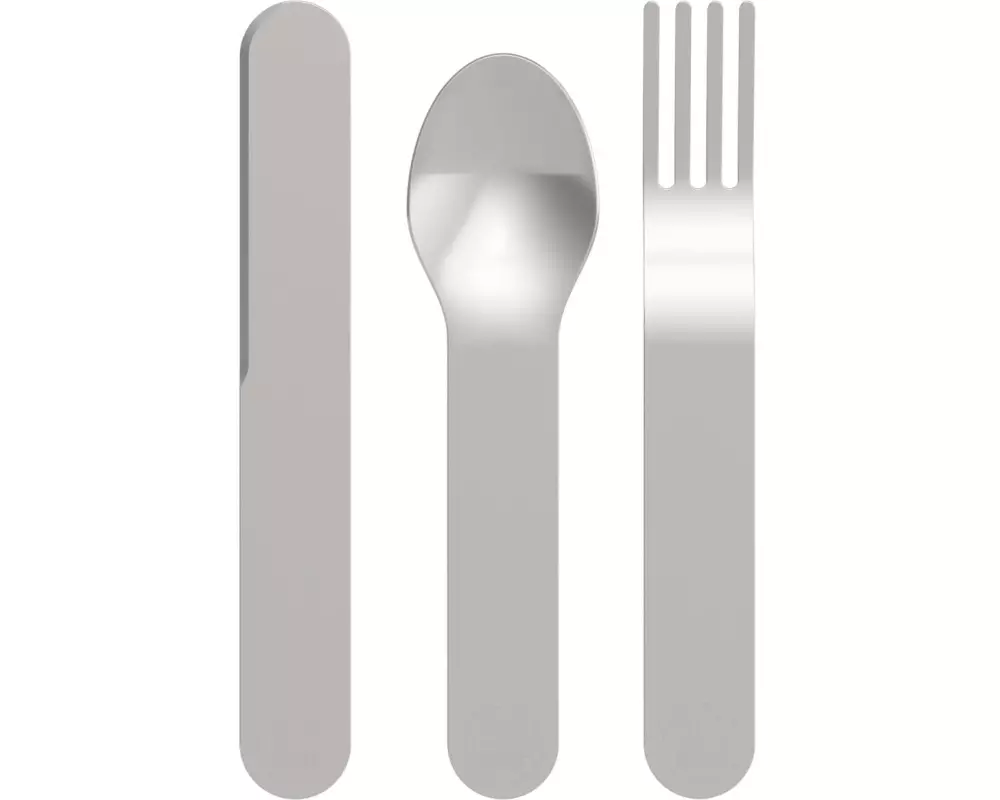 24Bottles Besteck-Set to go 3-teilig, Silber