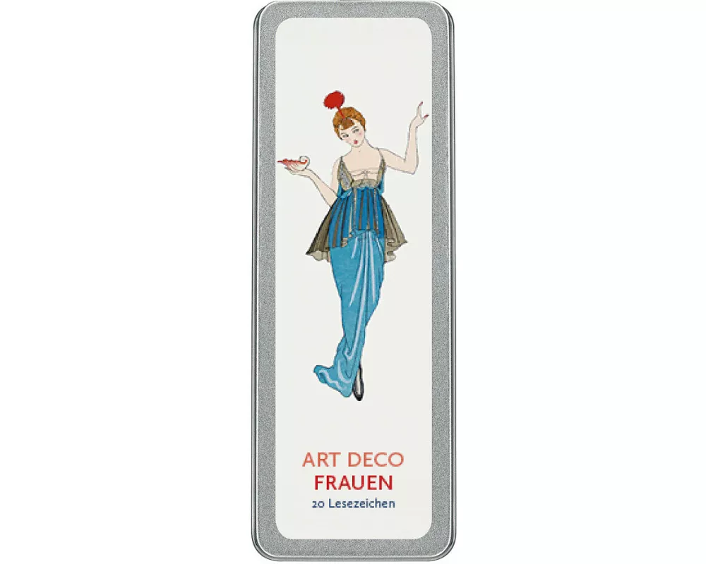 Art Deco Frauen Lesezeichen VE 20