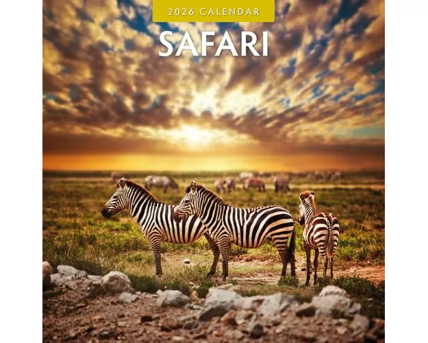Safari 2026 Square Wall Calendar