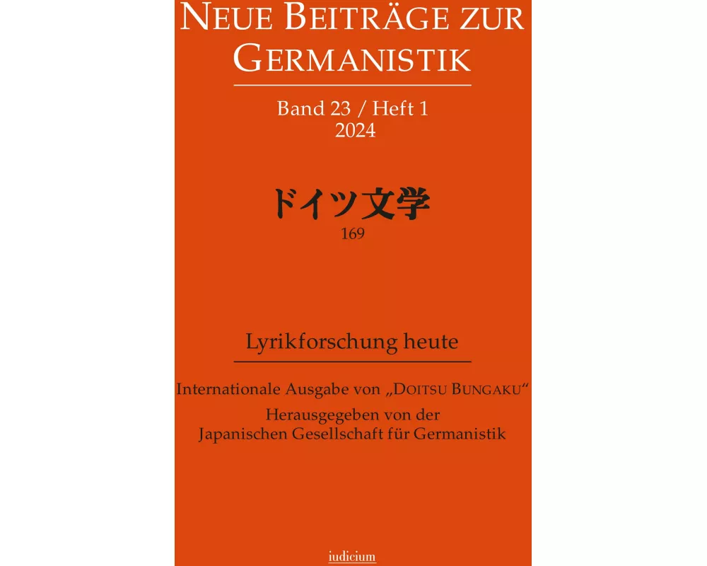Neue Beiträge zur Germanistik, Band 23 / Heft 1 / 2024