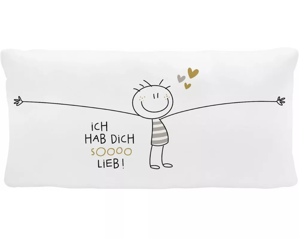 Plüschkissen "Hab dich sooo lieb"