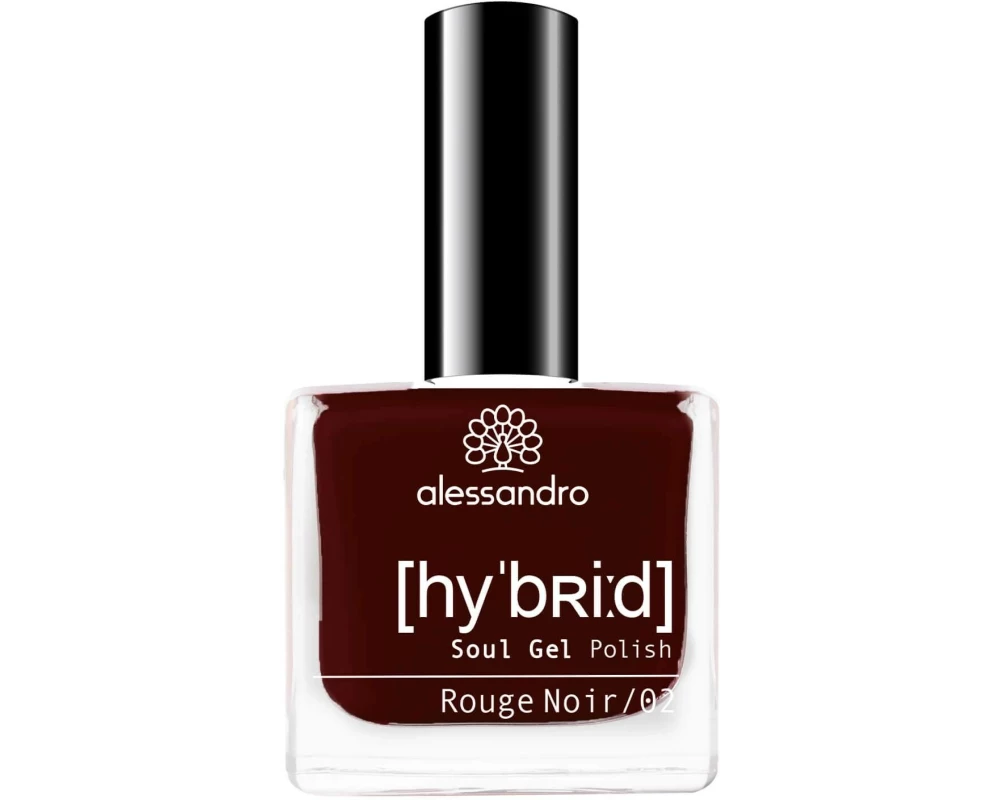 alessandro Hybrid Soul Gel Polish Rouge Noir
