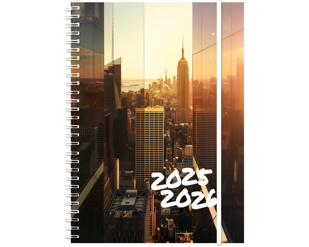 Simplex Schulagenda Emotions weekly A5, 2025-2026, High Rise