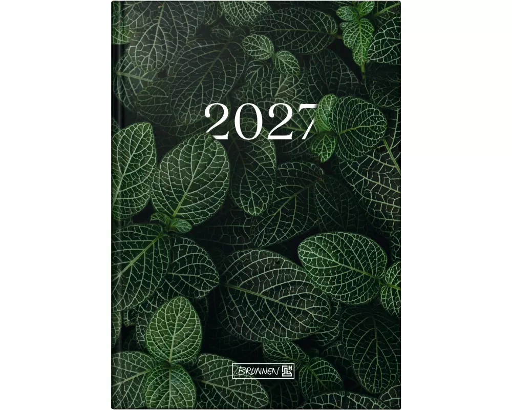 BRUNNEN 1079515057 Buchkalender Mod. 795 2027 "Leaves" A5, Papier
