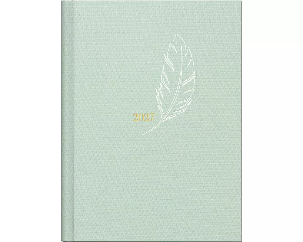 rido/idé 7013603017 Taschenkalender Premium Young Line Mini 2027 "Feather" A6, Textil