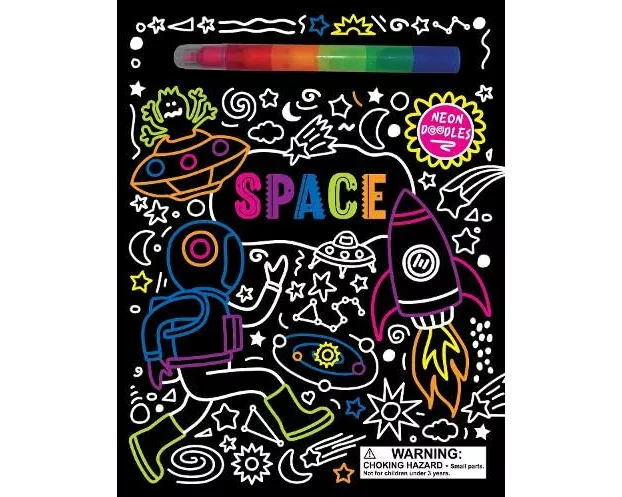 Neon Doodles Book - Space