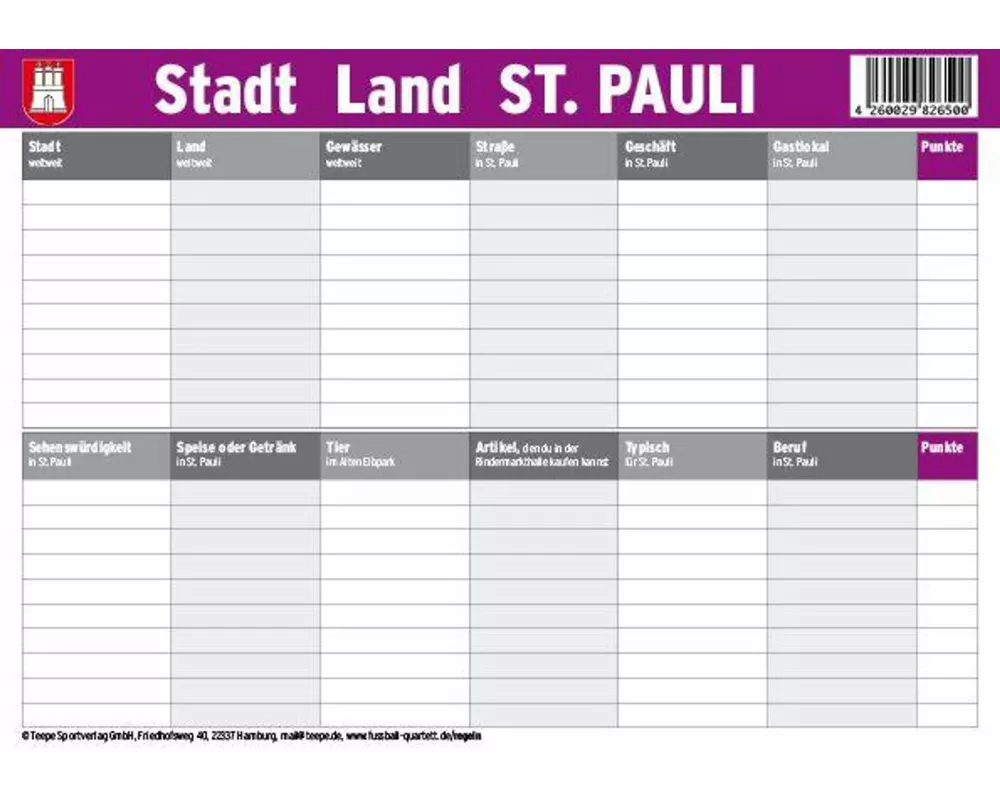 Hamburg: Stadt Land St. Pauli