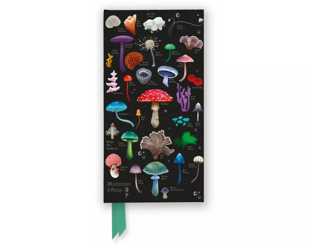 Anna Stead: Mushrooms & Fungi (Foiled Slimline Journal)