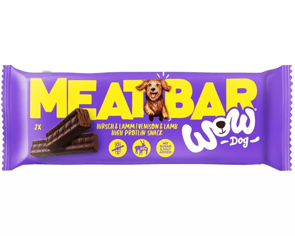WOW Snack Fleischriegel Hirsch und Lamm 40 g