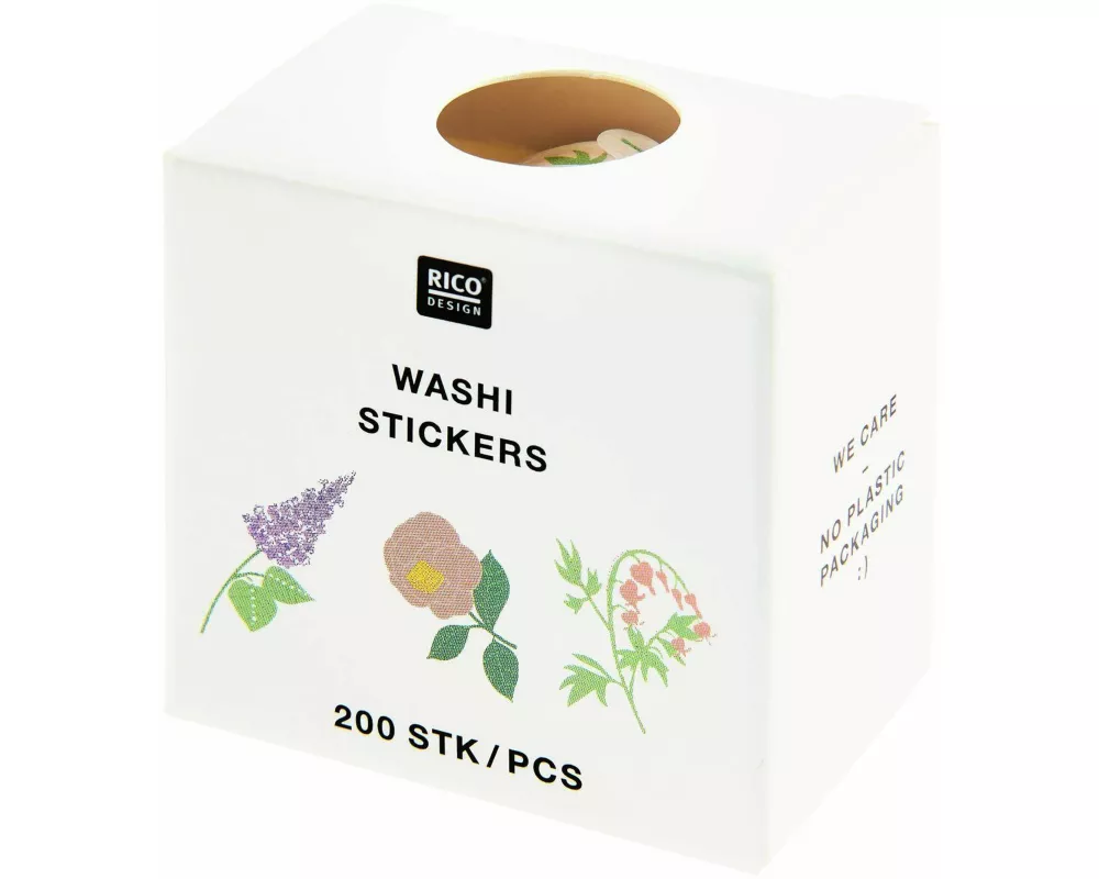 Washi Sticker Blumen, Pastell FSC MIX, The Sky is the Limit, 200 Stk/Rolle