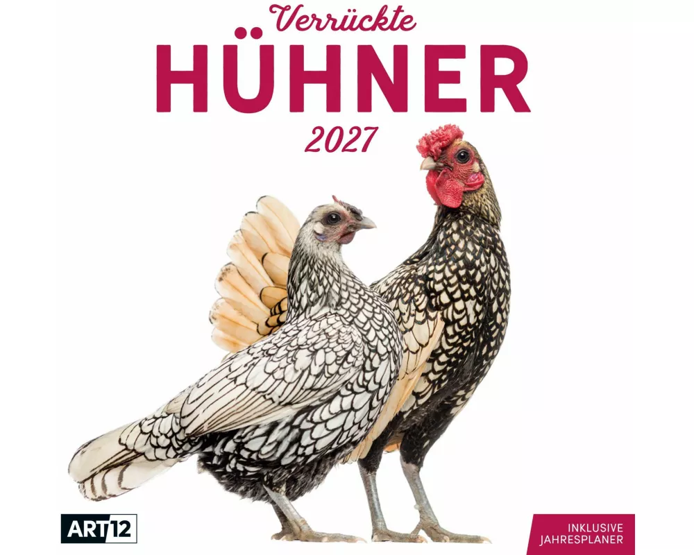 Verrückte Hühner Kalender 2027 - 30x30 - Art12