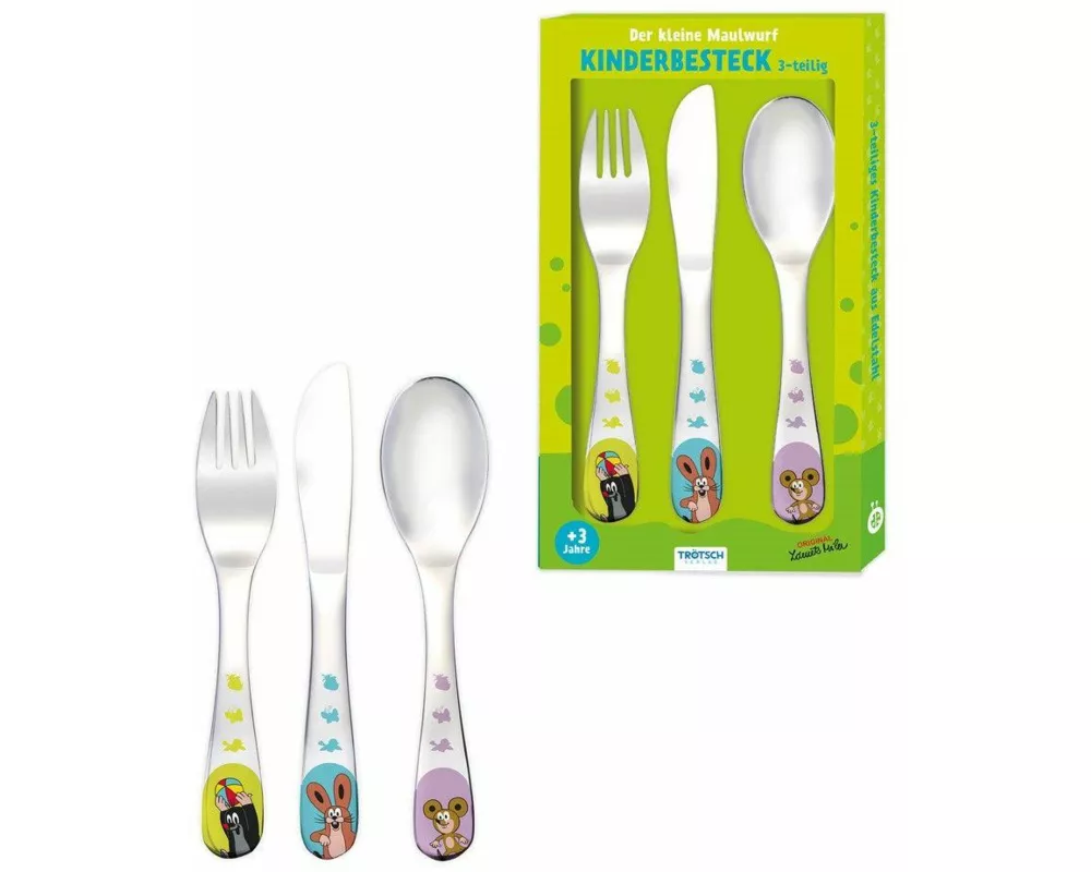 TRÖTSCH - Der kleine Maulwurf Besteckset aus Edelstahl