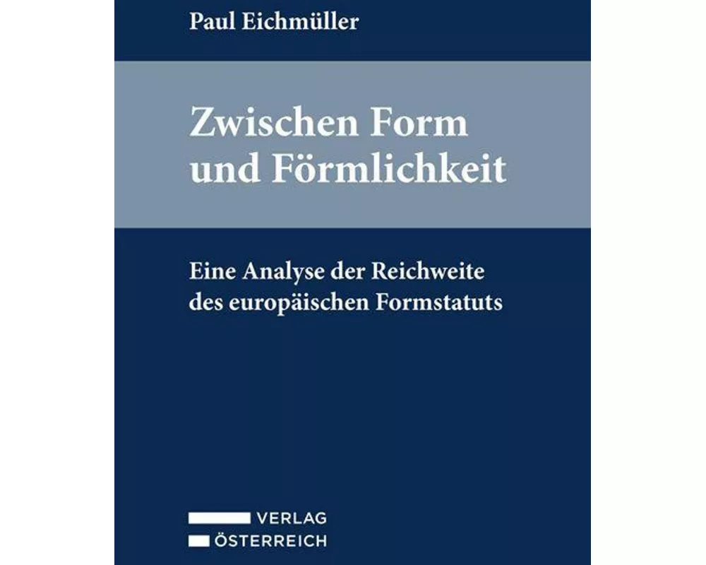 Zwischen Form und Förmlichkeit