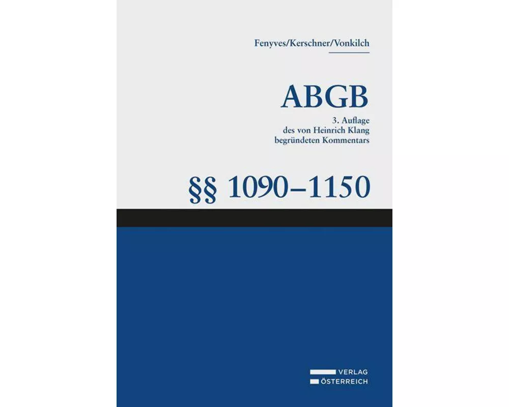 Großkommentar zum ABGB - Klang Kommentar