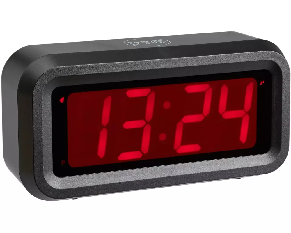 TFA Dostmann Digitalwecker Roxy Schwarz/Rot