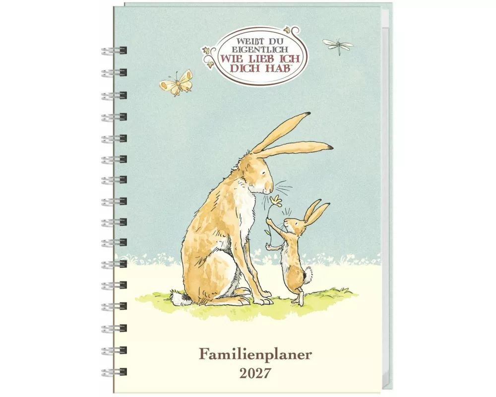 Weißt du eigentlich, wie lieb ich dich hab? Familienplaner-Buch A5 2027