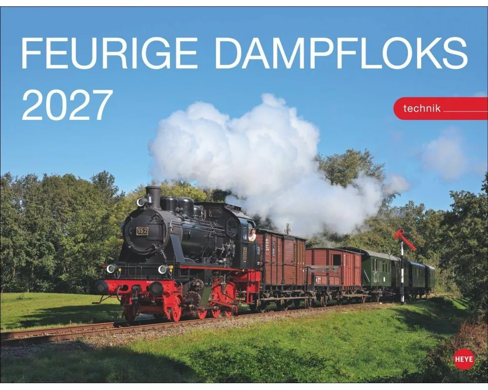 Feurige Dampfloks Posterkalender 2027