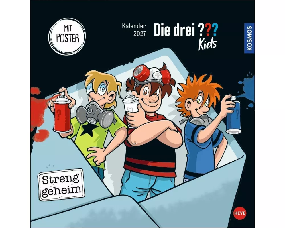 Die drei ??? Kids Broschurkalender 2027