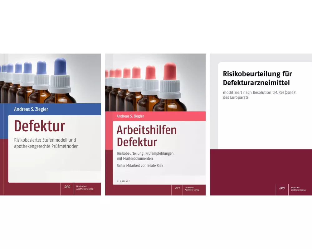 Defektur und Arbeitshilfen Defektur mit Risikobeurteilungs-Block