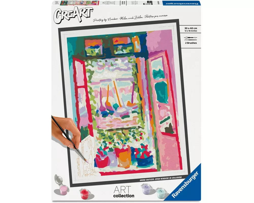 CreArt, Malen nach Zahlen Art Collection - Henri Matisse: Offenes Fenster in Collioure