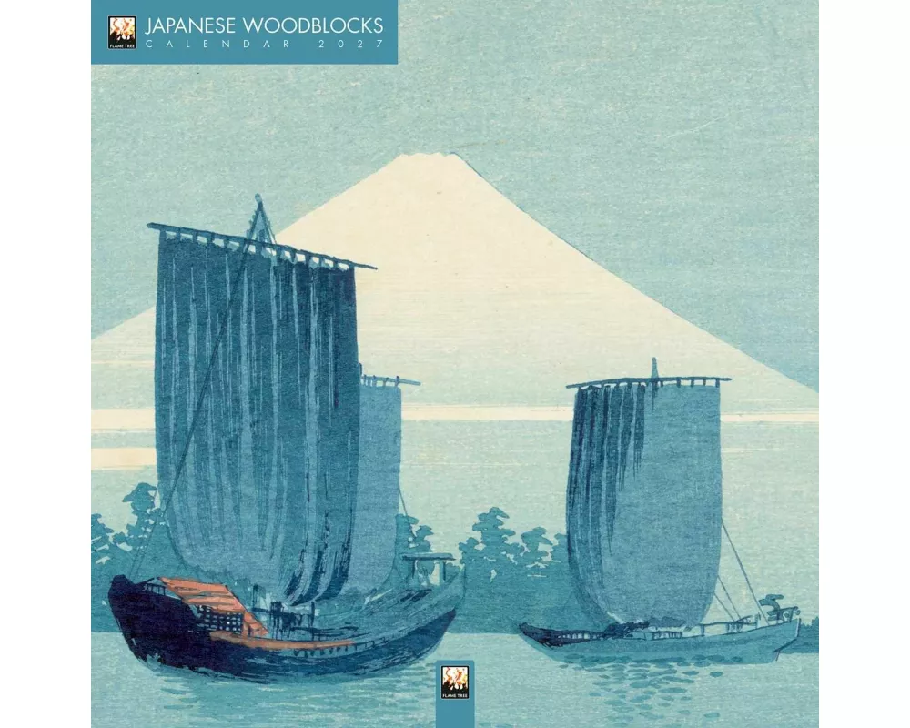 Japanese Woodblocks Wall Calendar 2027 (Art Calendar)