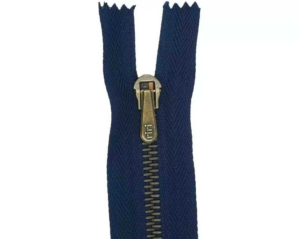 Riri Reissverschluss Metall 6 Jeans Länge 10 cm, Navy Blue