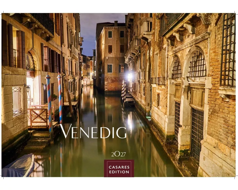 Venedig Kalender 2027 - Wandkalender | Fotokalender Italien 35x50cm - mit malerischen Fotos von Venedig , Italien