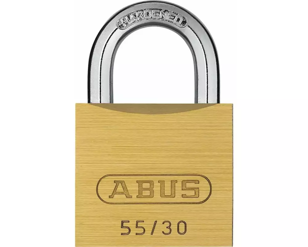 Abus Vorhängeschloss 55/30 Gold Messing