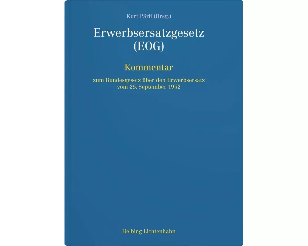Erwerbsersatzgesetz (EOG)