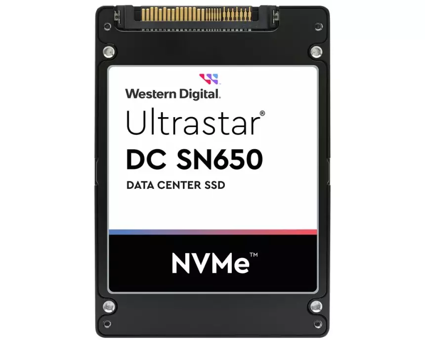 WESTERN DIGITAL Ultrastar DC SN650, U.3, 15MM, 15360GB, 2.5inch, PCIe 4.0, TLC, RI-1DW/D BICS5, ISE, NVMe, SSD