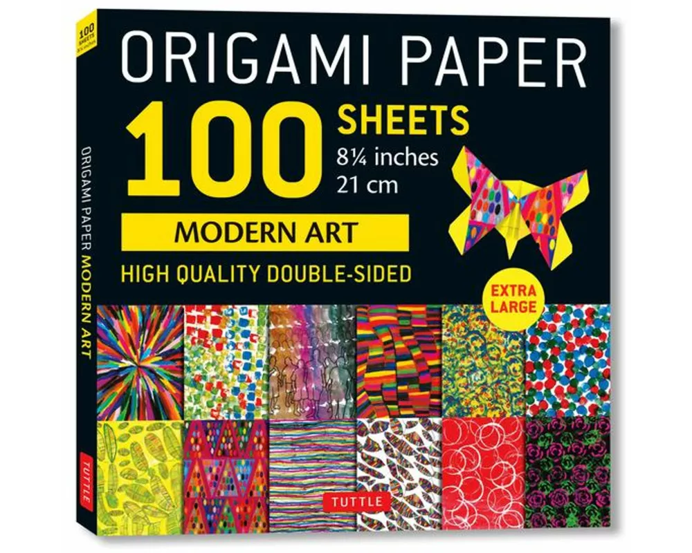 Origami Paper 100 sheets Modern Art 8 1/4"