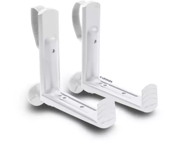 Lechuza Balkonkastenhalter Weiss(1 Stück = 1 Paar) Weiss